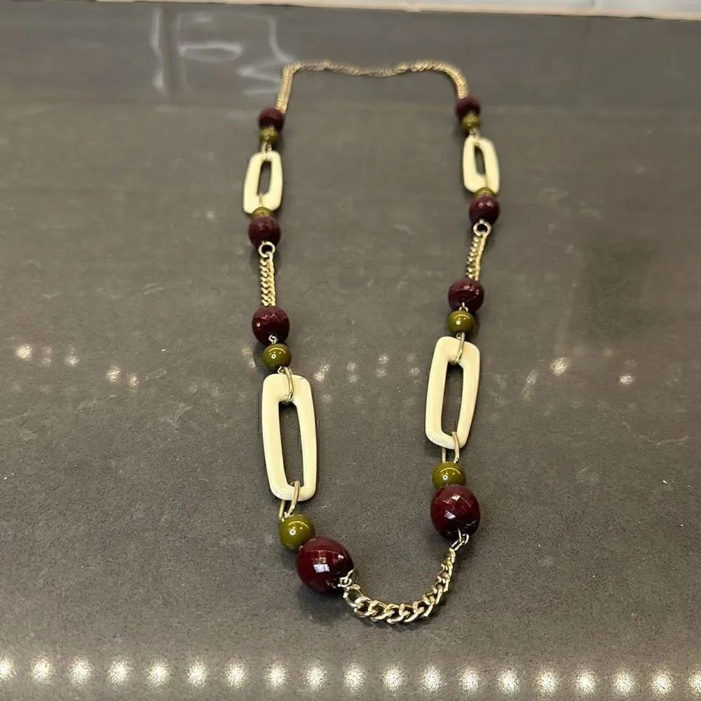 Forever 21 Beaded Chain Necklace